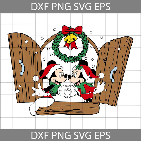 Mouse Christmas Svg, Merry Christmas Svg, Cartoon Svg, Christmas Svg, Cricut File, Clipart, Svg, Png, Eps, Dxf