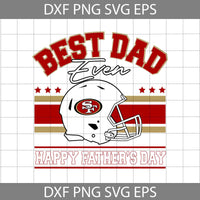 Best Dad Ever Svg, Father's Day Svg, Football Svg, Cartoon Svg, Cricut File, Clipart, Svg, Png, Eps, Dxf