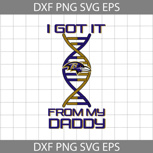 I Got it From My Daddy Svg, Father's Day Svg, Football Svg, Cartoon Svg, Cricut File, Clipart, Svg, Png, Eps, Dxf