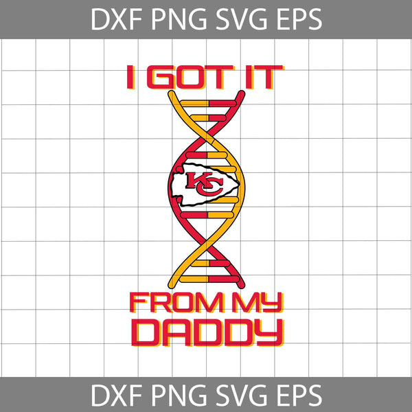 I Got it From My Daddy Svg, Father's Day Svg, Football Svg, Cartoon Svg, Cricut File, Clipart, Svg, Png, Eps, Dxf