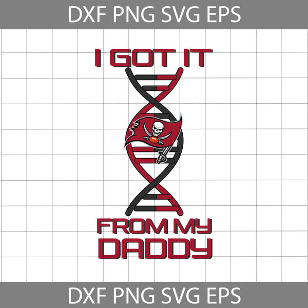 I Got it From My Daddy Svg, Father's Day Svg, Football Svg, Cartoon Svg, Cricut File, Clipart, Svg, Png, Eps, Dxf