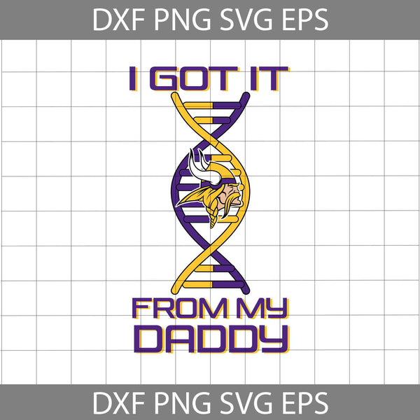 I Got it From My Daddy Svg, Father's Day Svg, Football Svg, Cartoon Svg, Cricut File, Clipart, Svg, Png, Eps, Dxf