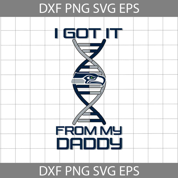 I Got it From My Daddy Svg, Father's Day Svg, Football Svg, Cartoon Svg, Cricut File, Clipart, Svg, Png, Eps, Dxf