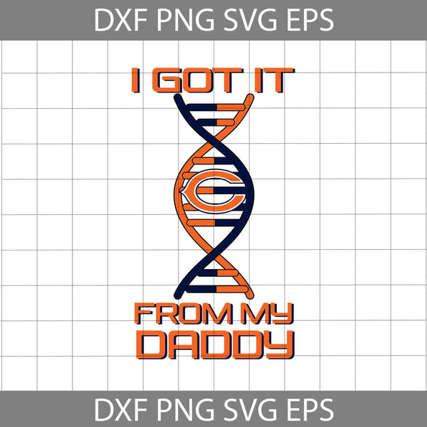 I Got it From My Daddy Svg, Father's Day Svg, Football Svg, Cartoon Svg, Cricut File, Clipart, Svg, Png, Eps, Dxf