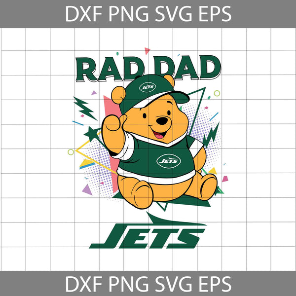 Bear Rad Dad Svg, Father's Day Svg, Football Svg, Cartoon Svg, Cricut File, Clipart, Svg, Png, Eps, Dxf