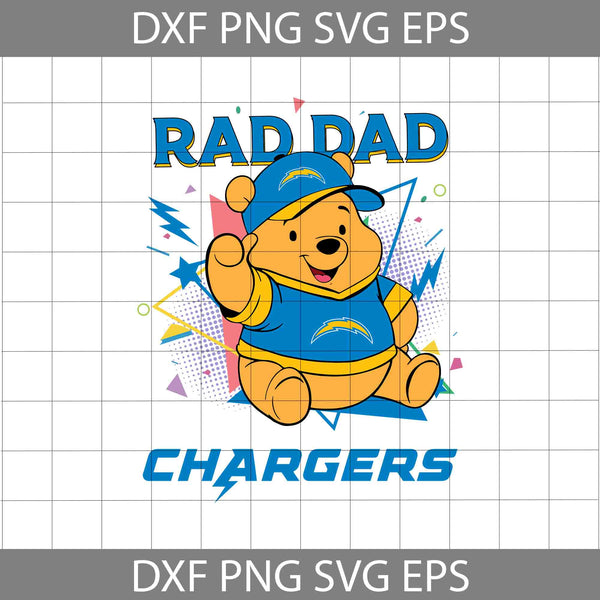 Bear Rad Dad Svg, Father's Day Svg, Football Svg, Cartoon Svg, Cricut File, Clipart, Svg, Png, Eps, Dxf