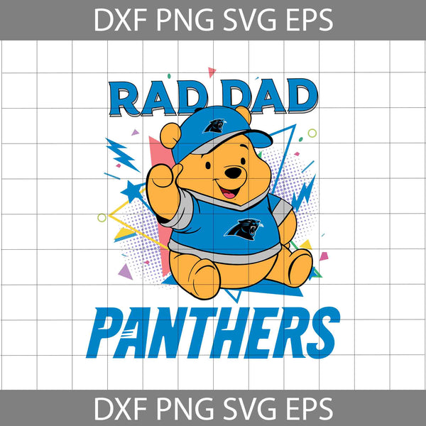 Bear Rad Dad Svg, Father's Day Svg, Football Svg, Cartoon Svg, Cricut File, Clipart, Svg, Png, Eps, Dxf