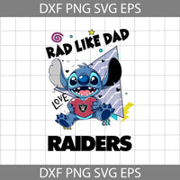 Love Rad Like Dad Svg, Father's Day Svg, Football Svg, Cartoon Svg, Cricut File, Clipart, Svg, Png, Eps, Dxf