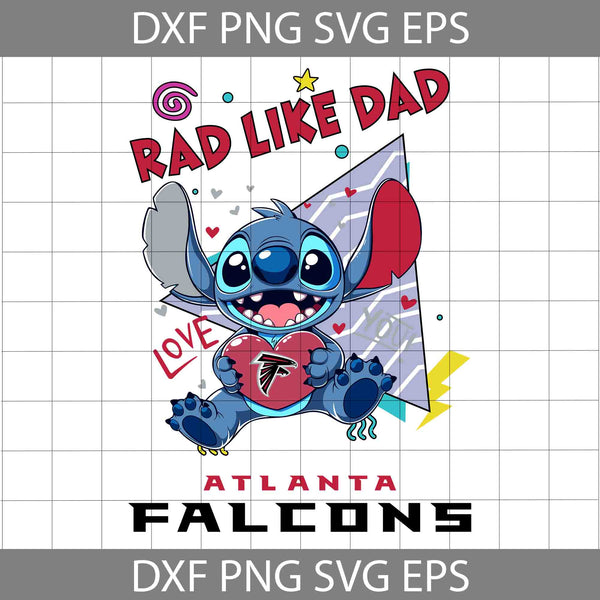 Love Rad Like Dad Svg, Father's Day Svg, Football Svg, Cartoon Svg, Cricut File, Clipart, Svg, Png, Eps, Dxf
