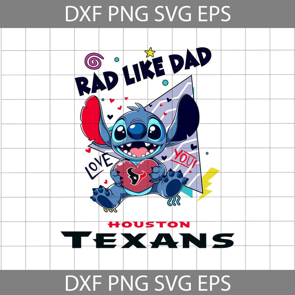 Love Rad Like Dad Svg, Father's Day Svg, Football Svg, Cartoon Svg, Cricut File, Clipart, Svg, Png, Eps, Dxf
