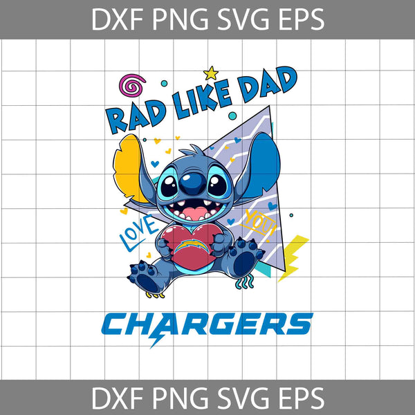 Love Rad Like Dad Svg, Father's Day Svg, Football Svg, Cartoon Svg, Cricut File, Clipart, Svg, Png, Eps, Dxf