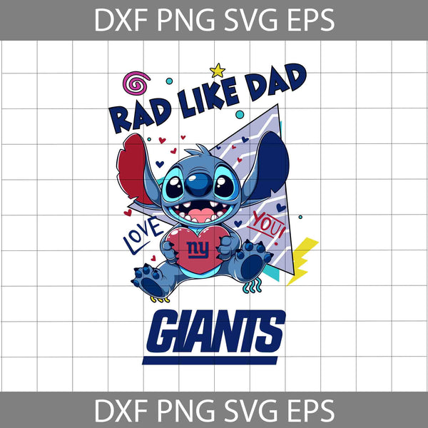 Love Rad Like Dad Svg, Father's Day Svg, Football Svg, Cartoon Svg, Cricut File, Clipart, Svg, Png, Eps, Dxf