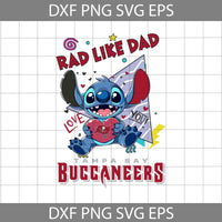 Love Rad Like Dad Svg, Father's Day Svg, Football Svg, Cartoon Svg, Cricut File, Clipart, Svg, Png, Eps, Dxf