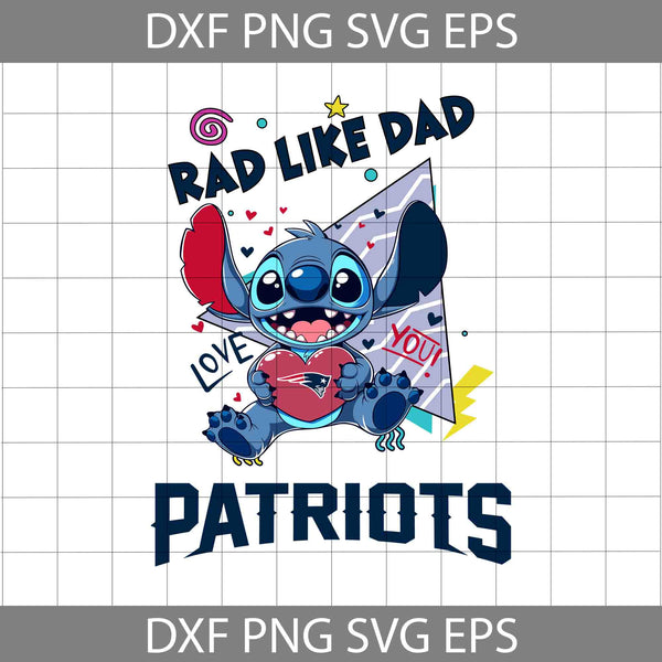 Love Rad Like Dad Svg, Father's Day Svg, Football Svg, Cartoon Svg, Cricut File, Clipart, Svg, Png, Eps, Dxf