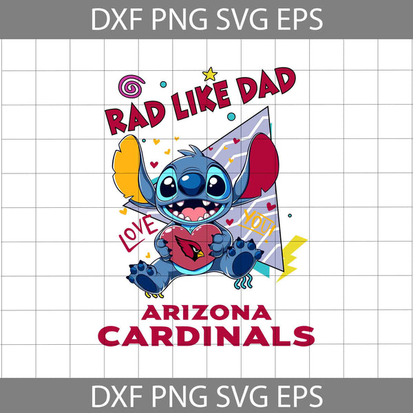 Love Rad Like Dad Svg, Father's Day Svg, Football Svg, Cartoon Svg, Cricut File, Clipart, Svg, Png, Eps, Dxf