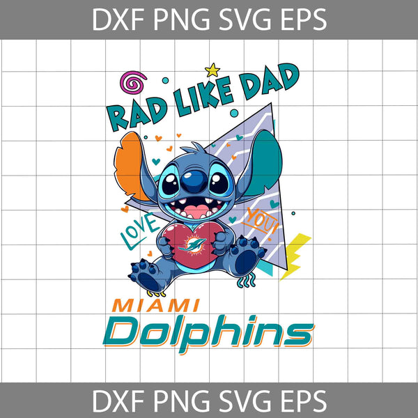 Love Rad Like Dad Svg, Father's Day Svg, Football Svg, Cartoon Svg, Cricut File, Clipart, Svg, Png, Eps, Dxf