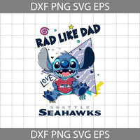 Love Rad Like Dad Svg, Father's Day Svg, Football Svg, Cartoon Svg, Cricut File, Clipart, Svg, Png, Eps, Dxf