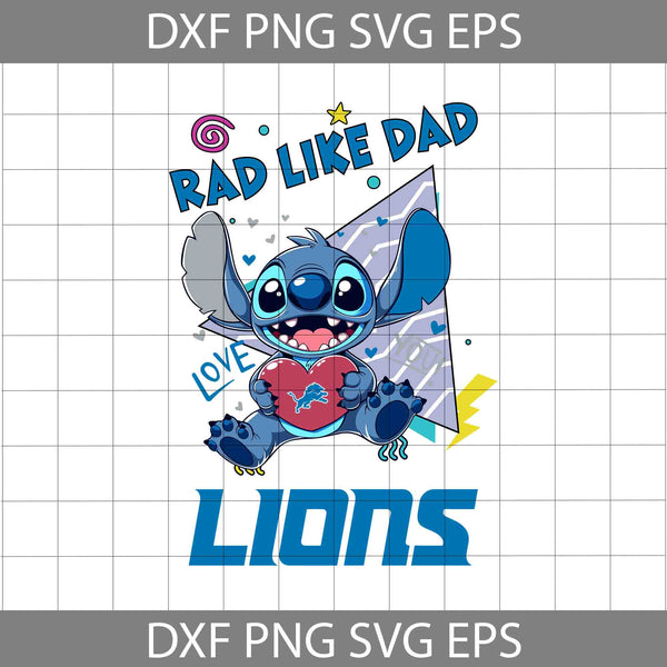 Love Rad Like Dad Svg, Father's Day Svg, Football Svg, Cartoon Svg, Cricut File, Clipart, Svg, Png, Eps, Dxf