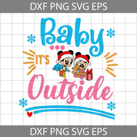 Baby It’s Mouse Outside Svg, Mouse Christmas Svg, Merry Christmas Svg, Cartoon Svg, Cricut File, Clipart, Svg, Png, Eps, Dxf