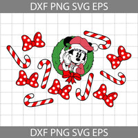 Mouse Svg, Merry Christmas Svg, Cartoon Svg, Christmas Svg, Cricut File, Clipart, Svg, Png, Eps, Dxf