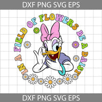 In A Field Of Flowers Be A Duck Svg, Duck Svg, Cartoon Svg, Cricut File, Clipart, Svg, Png, Eps, Dxf