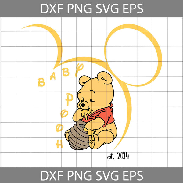 Baby Bear With Mouse Outline Svg, Baby Bear Svg, Cartoon Svg, Cricut File, Clipart, Svg, Png, Eps, Dxf