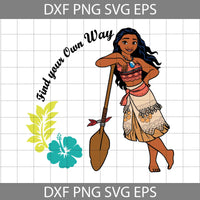 Find Your Own Way Svg, Ocean Girl Svg, Ocean Svg, Princess Svg, Cartoon Svg, Cricut File, Clipart, Svg, Png, Eps, Dxf