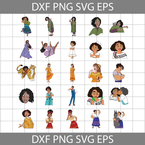 Characters Bundle Svg, Cartoon Svg, Family Svg, Png, Svg, Dxf, Eps, Cricut File