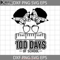 Afro Messy Bun Svg Peeking Girl 100 Days Of School Svg Back To Cricut File Clipart Png Eps Dxf