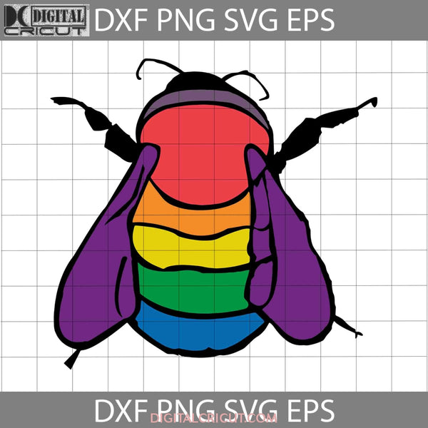 Bisexual Bee Rainbow Svg Leseither Way Lesbian Lgbt Cricut File Clipart Png Eps Dxf