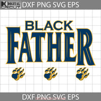 Black Father Kids Names Footprint Svg Fathers Day Cricut File Clipart Png Eps Dxf