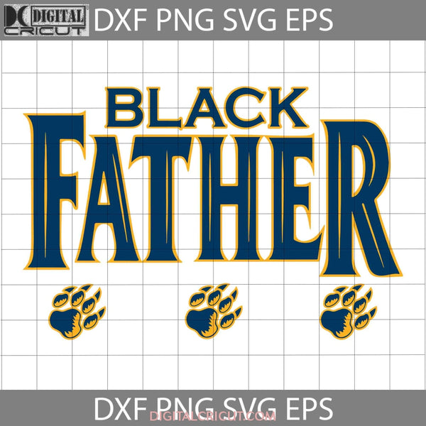 Black Father Kids Names Footprint Svg Fathers Day Cricut File Clipart Png Eps Dxf