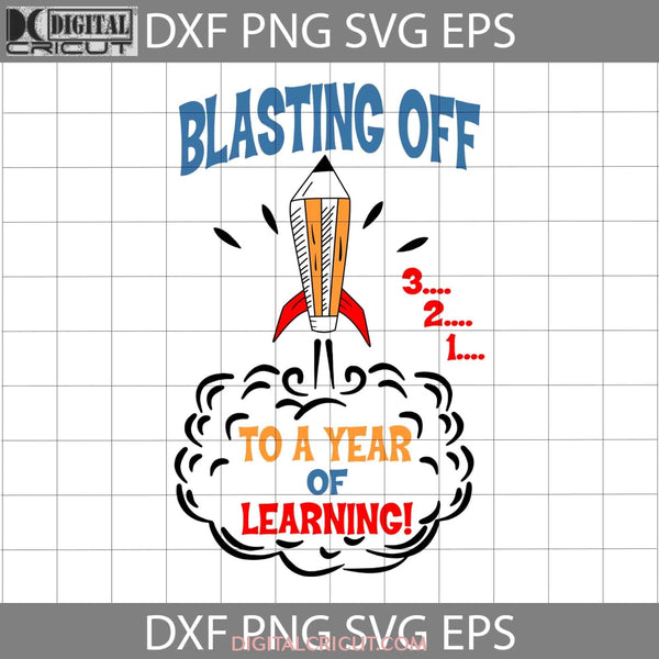 Blasting Rocket Pencil Svg Back To School Cricut File Clipart Png Eps Dxf