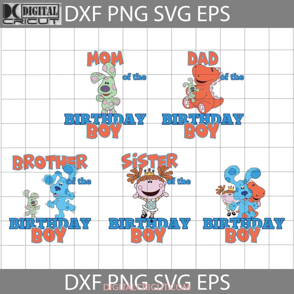 Bundle Family Birthday Boy Svg Cartoon Cricut File Clipart Png Eps Dxf