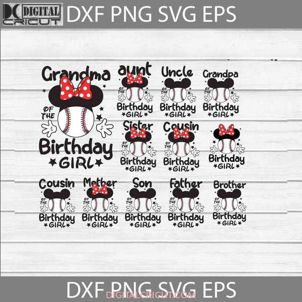 Bundle Family Birthday Girl Svg Daddy Mommy Grandma Grandpa Brother Cricut File Clipart Png Eps Dxf