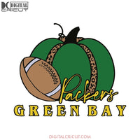 Packers SVG Cute Leopard Print Green Bay Pumpkin Svg, Packers Svg, Go Packers Svg, Cricut Silhouette, Clipart, NFL Svg, Football Svg, Sport Svg