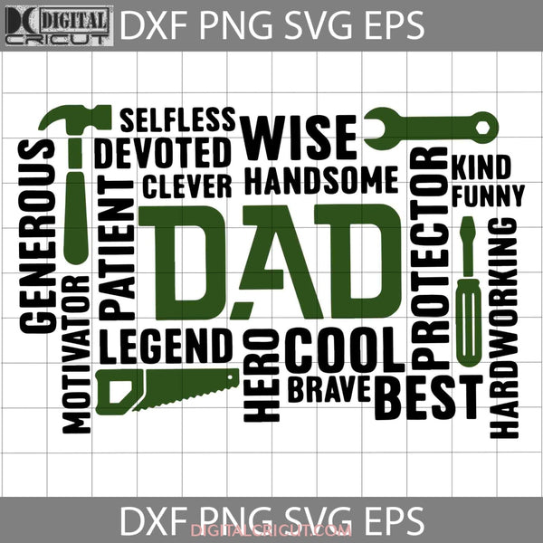 Dad Svg Daddy Father Funny Papa Svg Fathers Day Cricut File Clipart Png Eps Dxf
