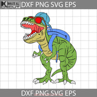 Dinosaur Backpack Crush Svg Back To School Cricut File Clipart Png Eps Dxf