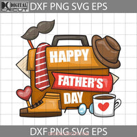 Happy Fathers Day Svg Dad Coffee Tie Beard Heart Suitcase Cricut File Clipart Png Eps Dxf