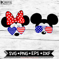 Independence Day Mickey And Minnie 4Th Of July Svg Family Svg. Disney Couples