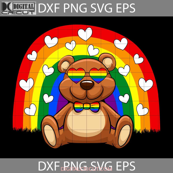 Lgbt Bear Svg Pride Be Kind Svg Cricut File Clipart Png Eps Dxf