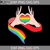 Lgbt Love Rainbow Flag Svg Cricut File Clipart Png Eps Dxf