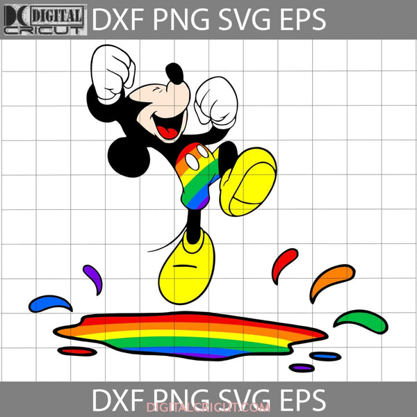 Mickey Pride Svg Lgbt Equality Rainbow Flag Cricut File Clipart Png Eps Dxf