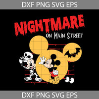 Nightmare On Main Street Svg, Cartoon Svg, Halloween Svg, Cricut File, Clipart, Svg, Png, Eps, Dxf