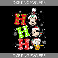 Santa Mouse Ho Ho Ho Svg, Xmas Svg, Cartoon Svg, Merry Christmas Svg, Christmas Svg, Cricut File, Clipart, Svg, Png, Eps, Dxf