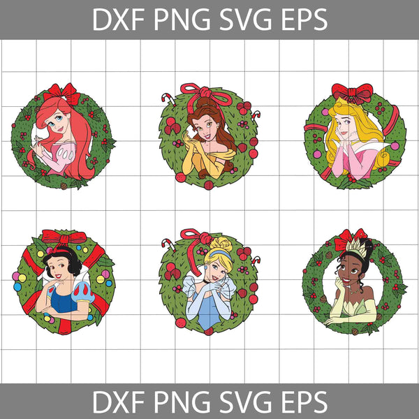 Princess and Friends Christmas Svg, Family Xmas Png Svg, Christmas Trip Svg, Very Merry Xmas Holiday Png, Bundle, Svg Eps Dxf Png