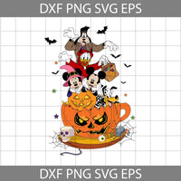 Mouse And Friends Svg, Witch Halloween Svg, Cartoon Svg, Halloween Svg, Cricut File, Clipart, Svg, Png, Eps, Dxf