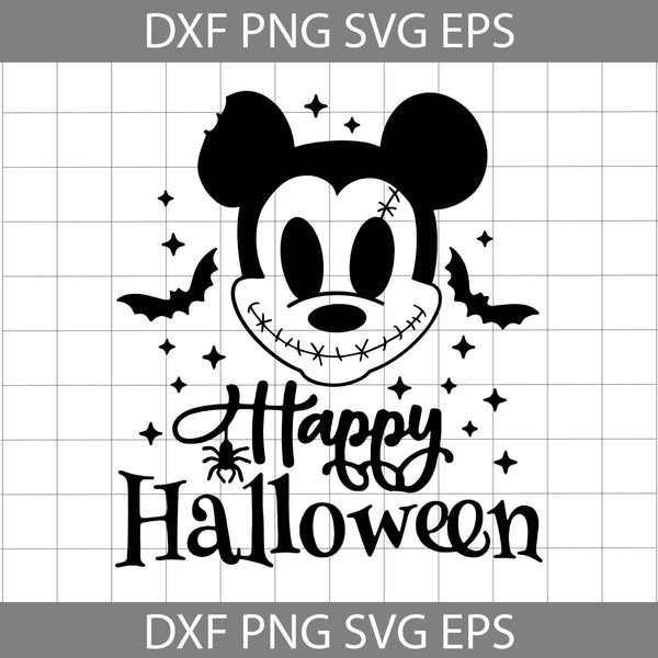 Happy Halloween Mouse Svg, Mickey Stitches Svg, Mouse Svg, Cartoon Svg, Halloween Svg, Cricut File, Clipart, Svg, Png, Eps, Dxf