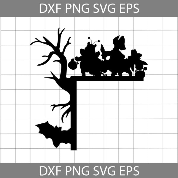 Halloween Door Corner, Cartoon Svg, Halloween Svg, Cricut File, Clipart, Svg, Png, Eps, Dxf