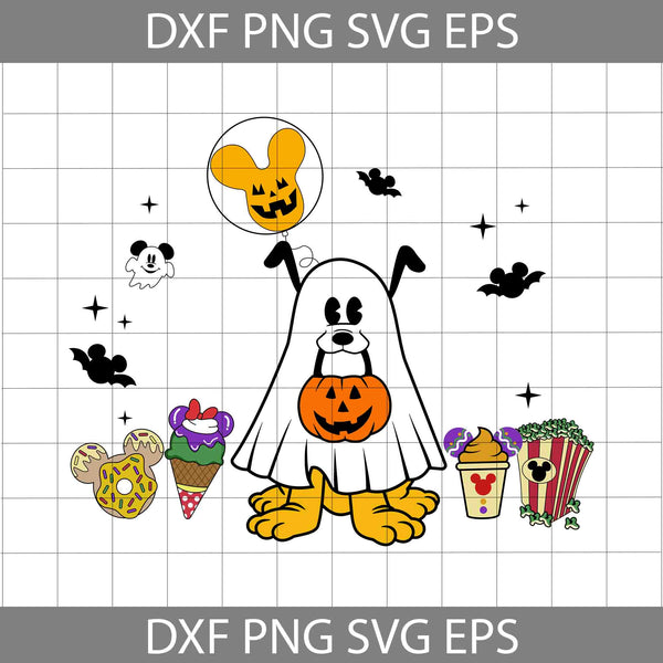 Drink And Food Halloween Svg, Halloween Snack Svg, Cute Dog In Halloween Ghost Svg, Ghost Svg, Halloween Day Svg, Cartoon Svg, Halloween Svg, Cricut File, Clipart, Svg, Png, Eps, Dxf